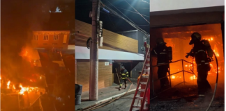 Boate tradicional de Cuiabá é destruída por incêndio na madrugada