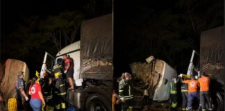 GRAVE ACIDENTE: Batida frontal entre carretas na Serra Tapirapuã exige megaoperação de socorro